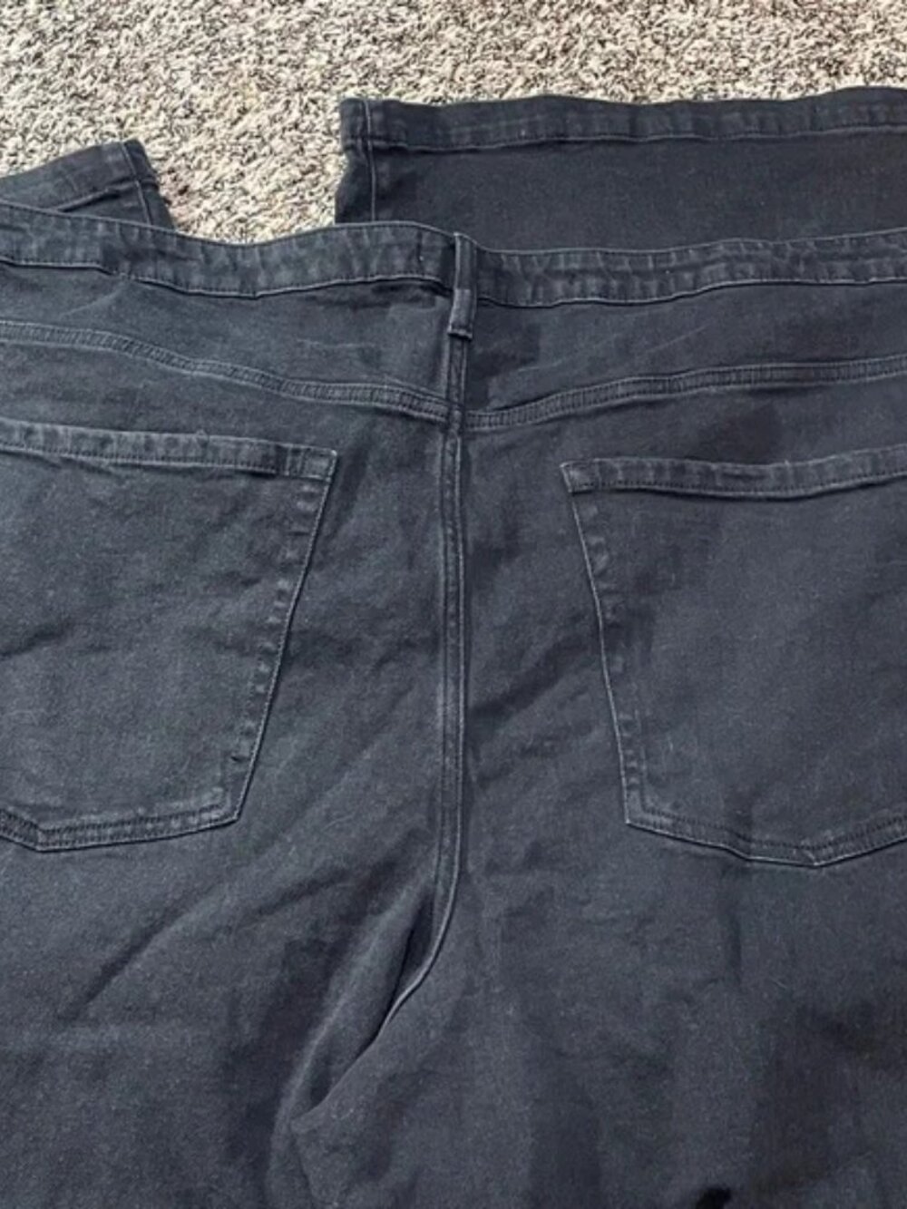 Ava & Viv High Rise Wide Leg Black Wash Plus Size 26 Denim Trousers | NWOT - Picture 4 of 11